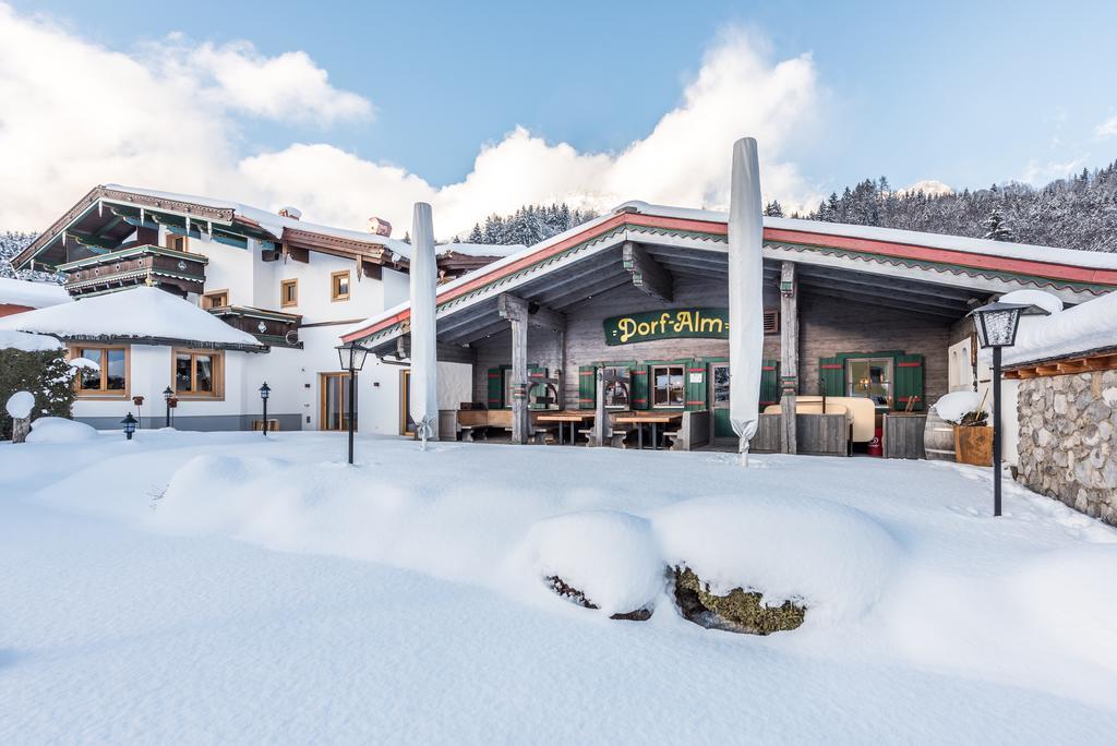 Pension Restaurant Dorfalm Leogang Exterior foto